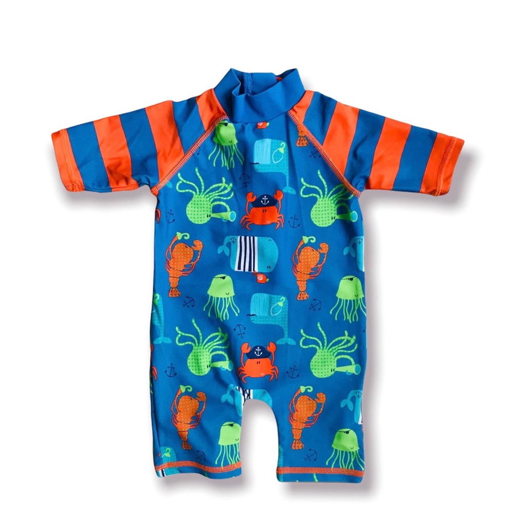 NWOT Mini Club Sealife Rashguard 3-6 Months